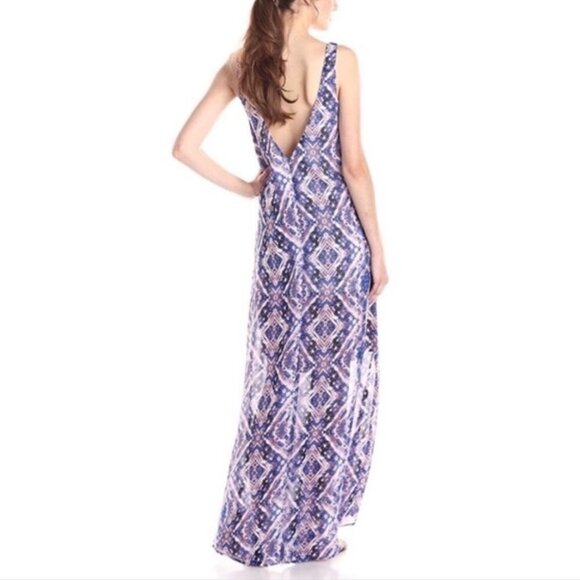 Show Me Your Mumu Women's Kiersten Purple Haze V Neck Sleeveless Maxi Dress sz S - Picture 4 of 14